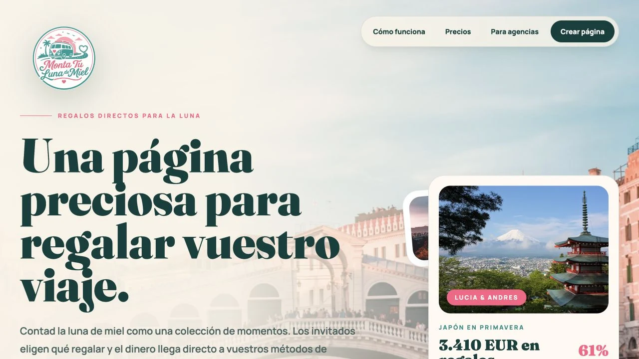 Web de Monta Tu Luna de Miel