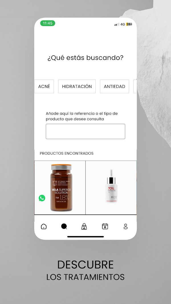 Buscador de productos de ODA Cosméticos